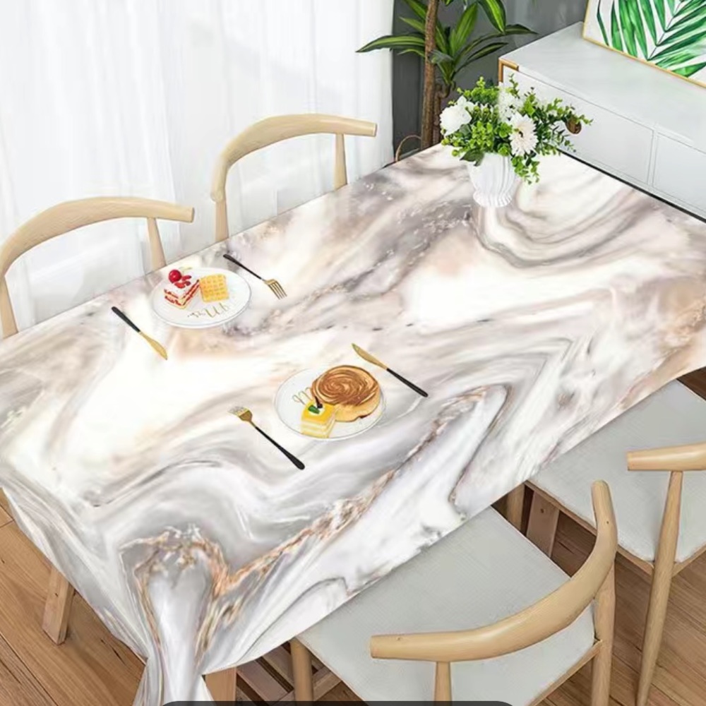 Marble Printed Tablecloth